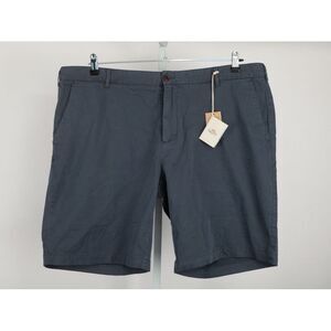 Faherty Shorts Mens 42 Blue Stretch Chino Flat Front NEW